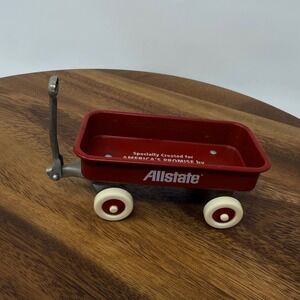 Radio Flyer Allstate America's Promise Red Miniature Wagon Toy Collectible